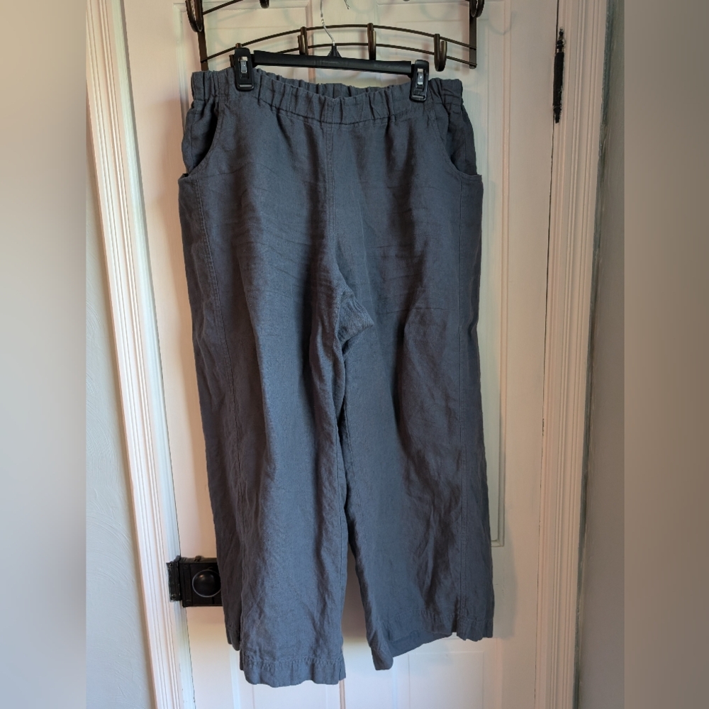 notPERFECTLINEN gray Women's Pants